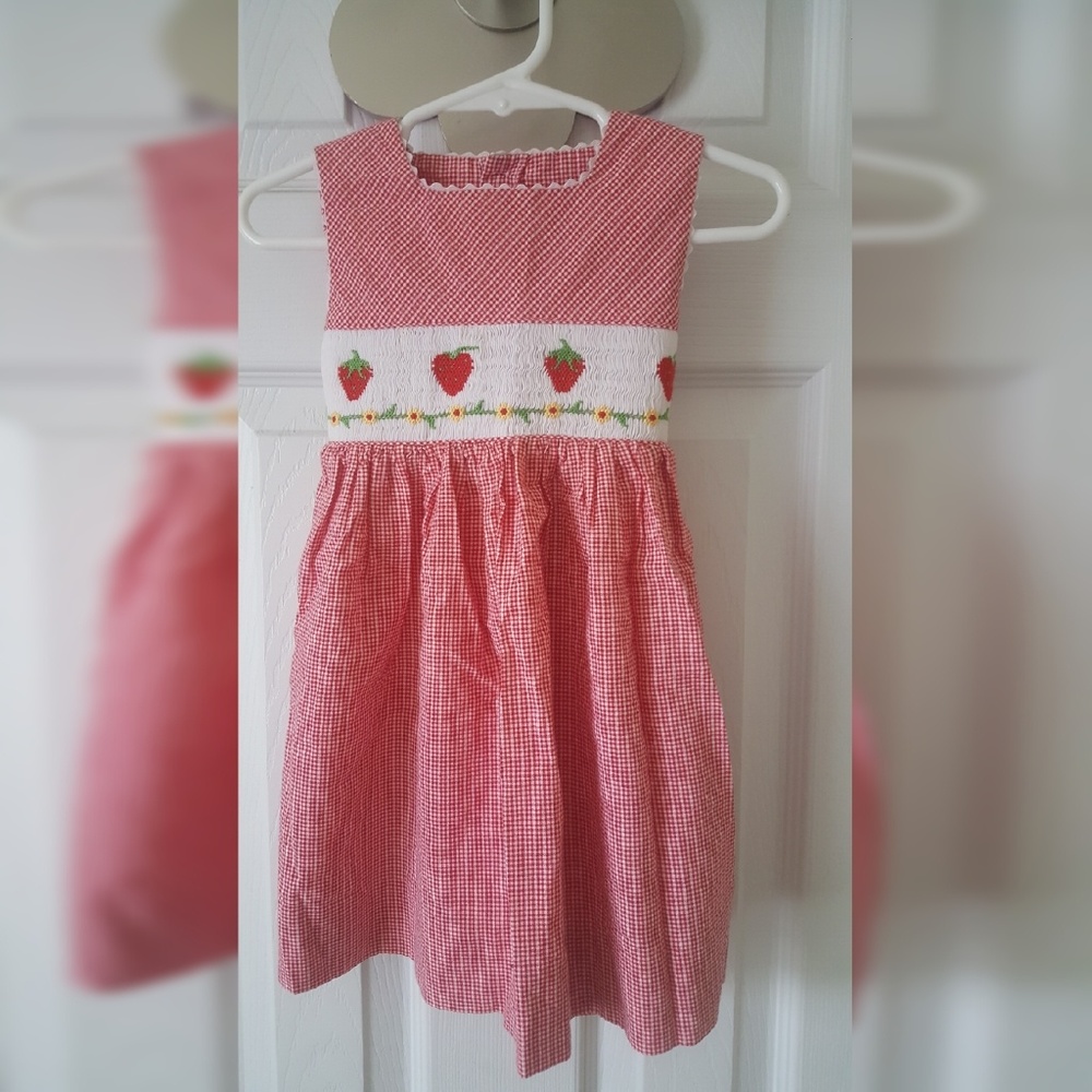 Strawberry childrens dress